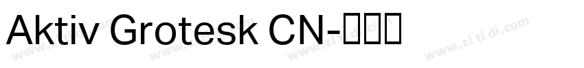 Aktiv Grotesk CN字体转换